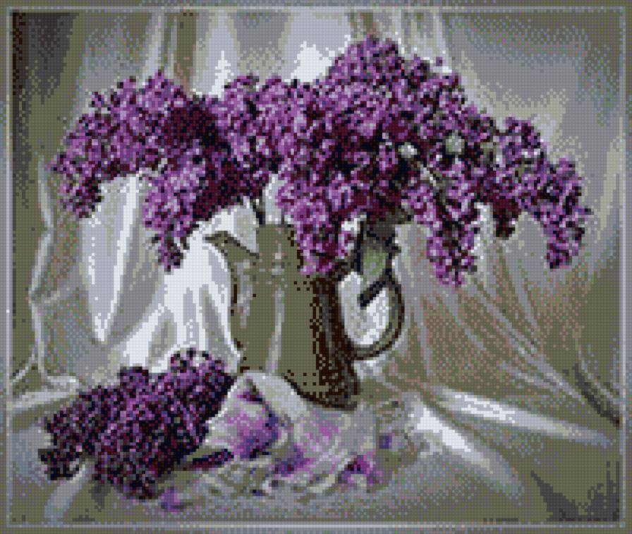 СИРЕНЬ - ваза, цветы, сирень, лето - предпросмотр