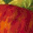 Предпросмотр схемы вышивки «Ветка  с птичкой и яблоками» (№585221)