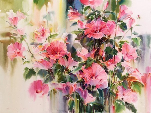 Цветы.Акварель - цветы.акварель - оригинал