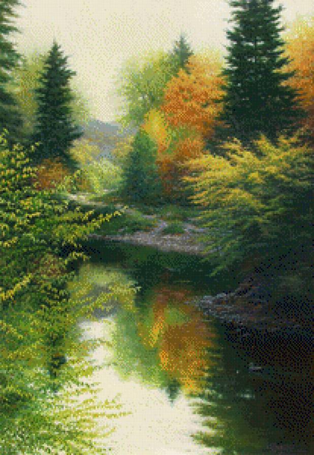 берег.Чарльз Уайт - чарльз уайт, живопись, пейзаж - предпросмотр