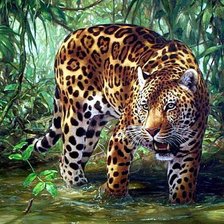 Схема вышивки «леопард3»