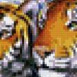 Предпросмотр схемы вышивки «влюбленные тигры» (№585600)