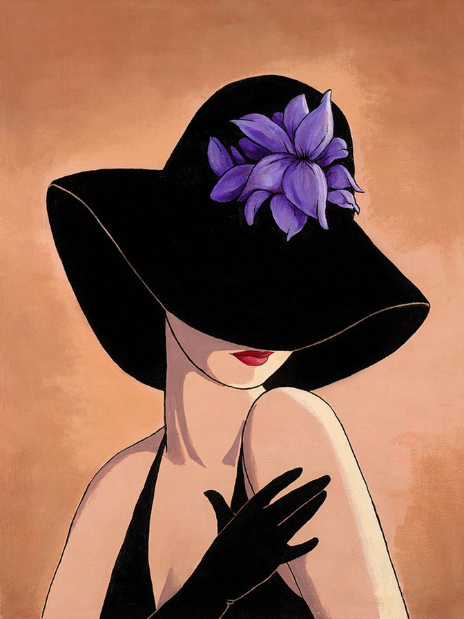 Красота женщины - женщина, шляпа - оригинал