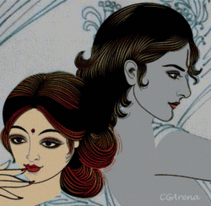 Индийская пара - любовь, восток, девушка, пара, парень, индия - предпросмотр