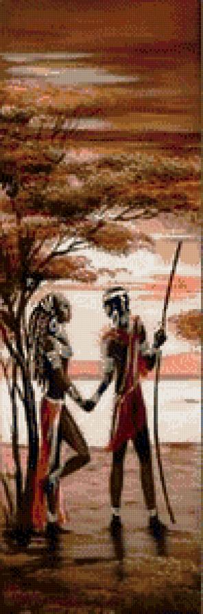 пано африка - африка, пано, влюбленные, пара - предпросмотр