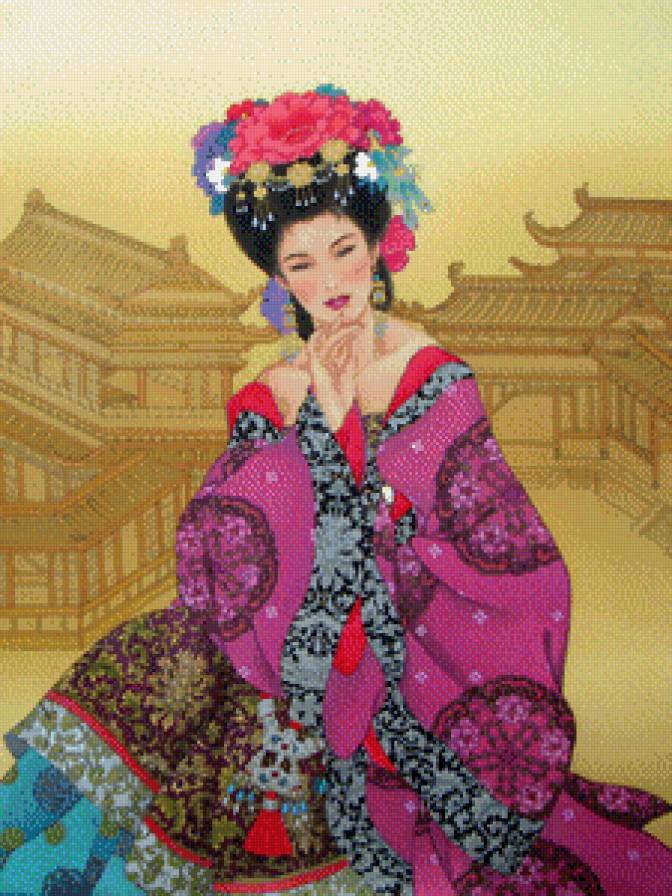 гейша - девушка, япония, гейша, восток - предпросмотр