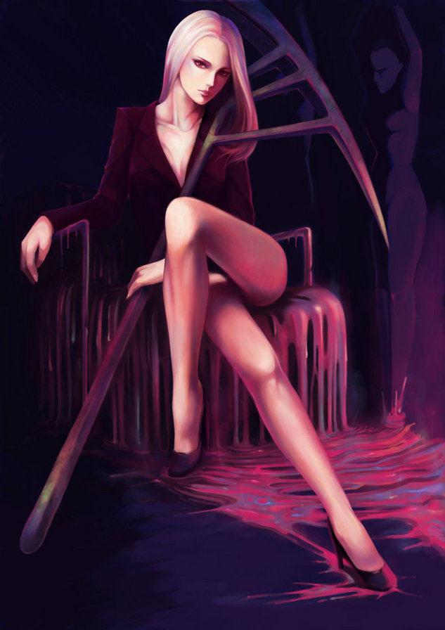 Девушка - девушка, кровь, оружие - оригинал