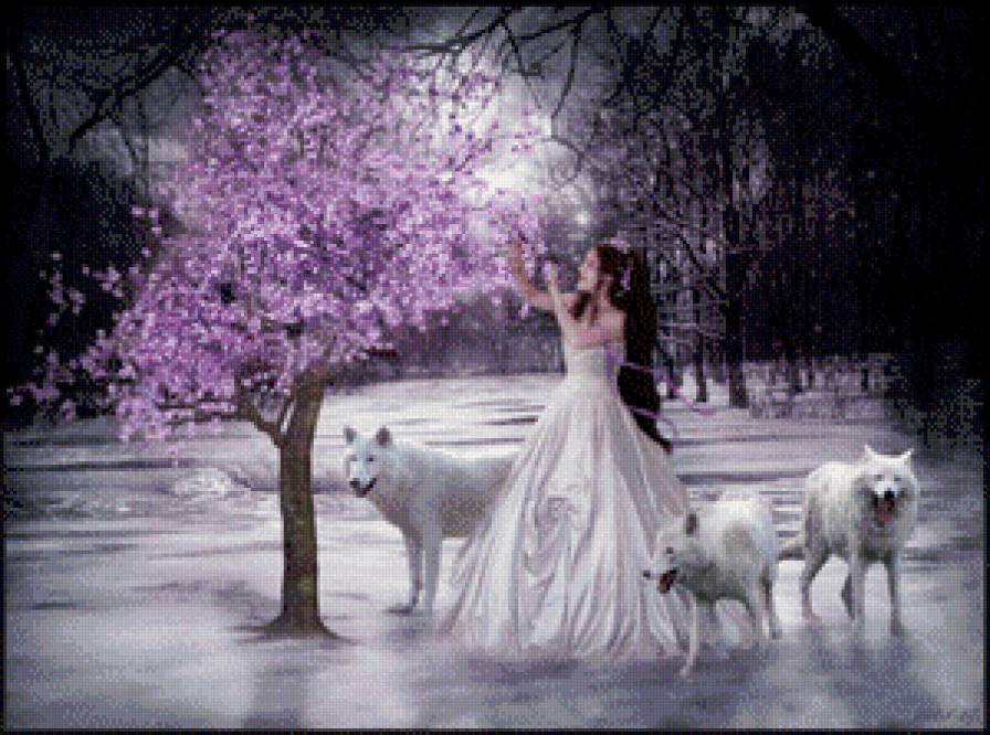 №586550 - фэнтэзи.девушка.животные - предпросмотр