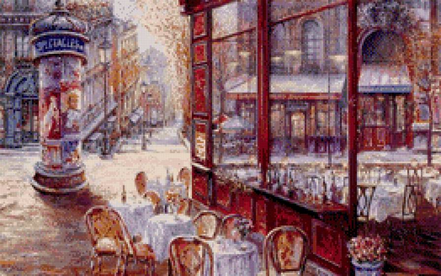 Парижское кафе - предпросмотр