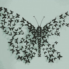 Оригинал схемы вышивки «butterfly» (№586991)
