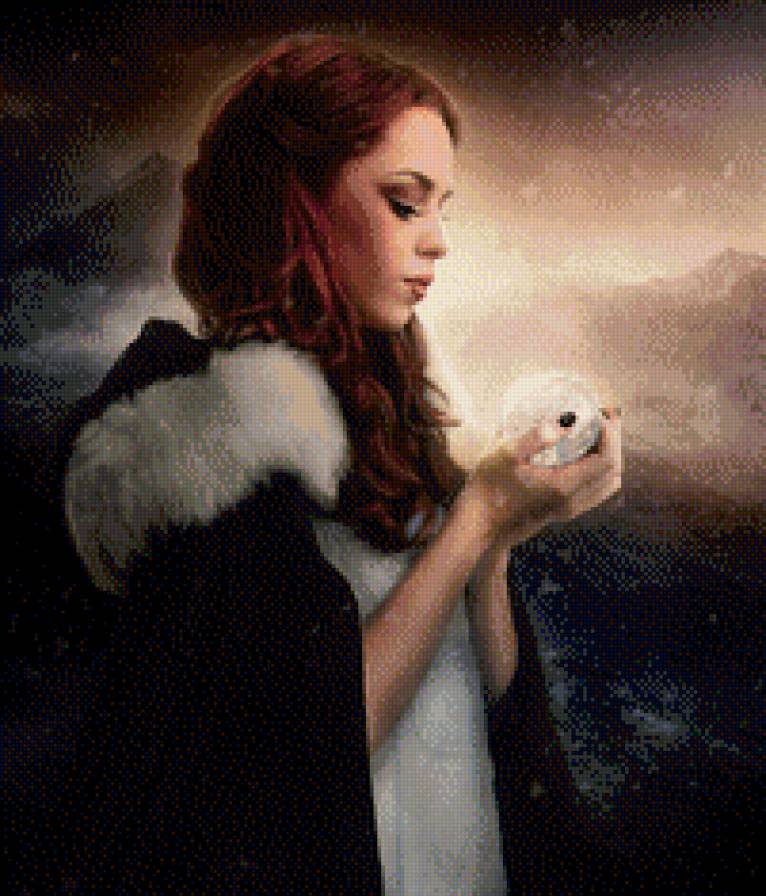 холод - зима, девушка - предпросмотр