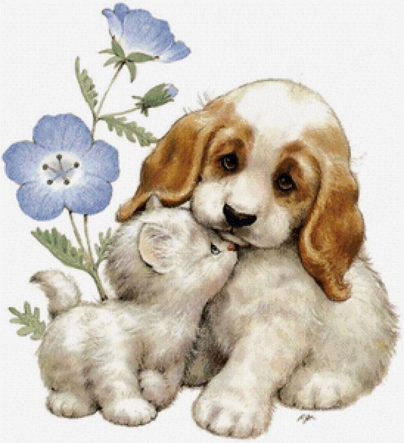 дружба - картина детская - предпросмотр