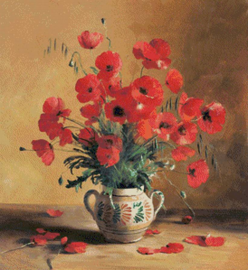 Букет маков - предпросмотр