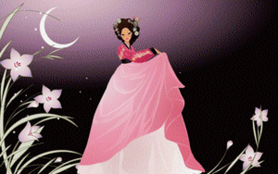 Moonflower - гейша, япония - предпросмотр