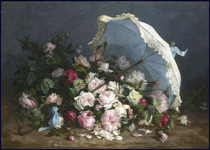 Julie Crouan - roze w malarstwie - оригинал