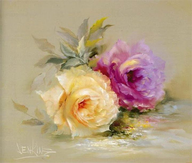 Gary Jenkins - roze w malarstwie - оригинал