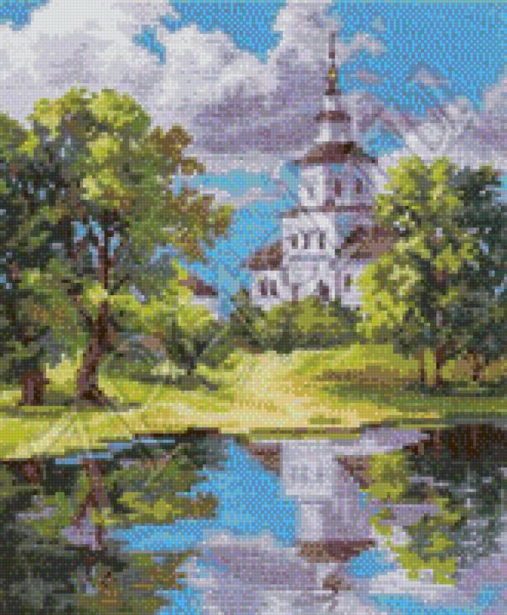 у озера - пейхаж - предпросмотр