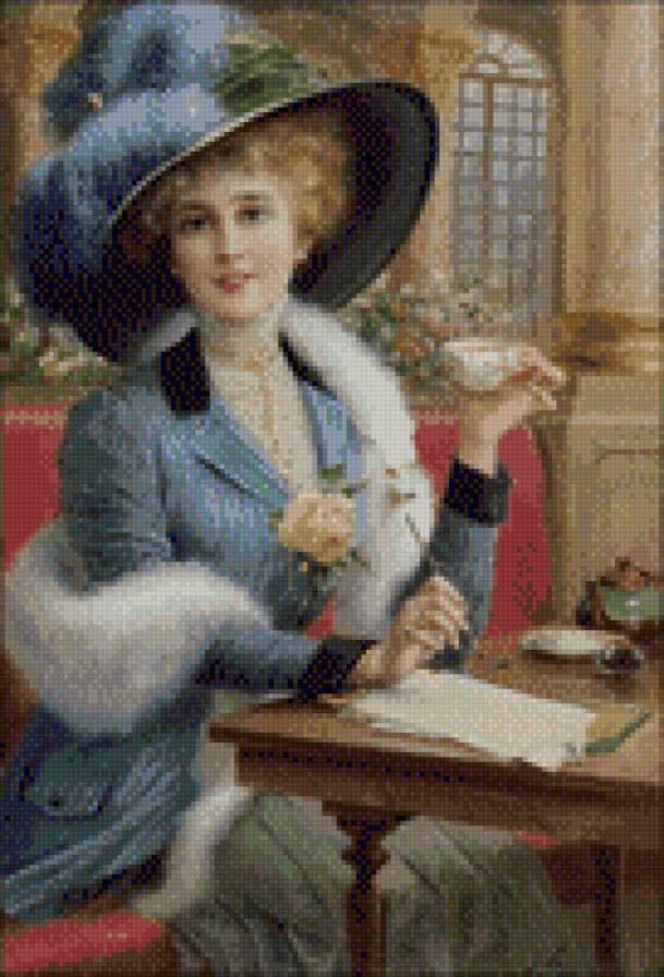 kobieta pisząca list - предпросмотр