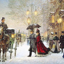 Схема вышивки «На балу Зима»