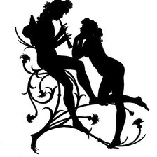 Схема вышивки «силуэт»