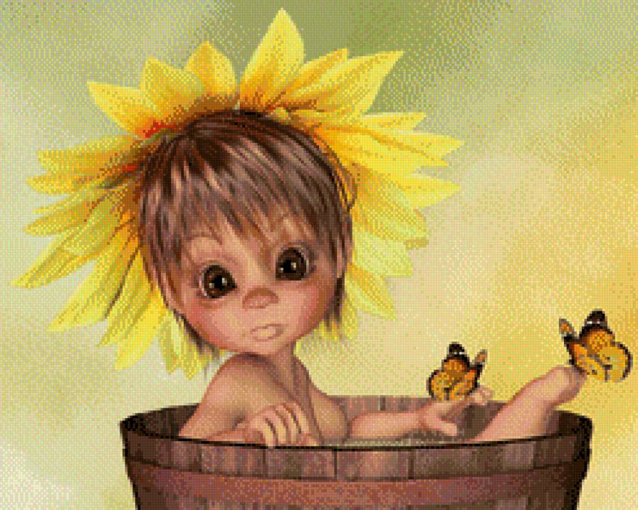 соня - бабочка, купание, девочка, дети, люди - предпросмотр