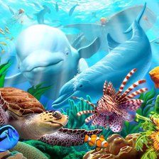 Схема вышивки «подводный мир»