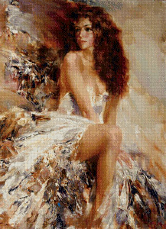 Девушка - арт, фэнтэзи, девушка, девочка, живопись - предпросмотр