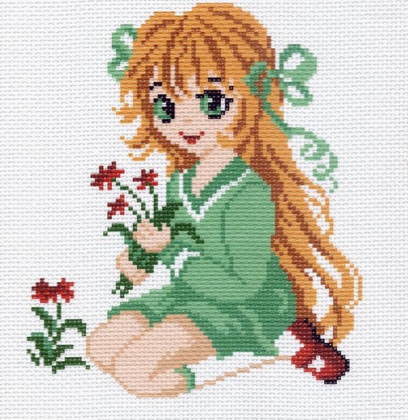 Девочка - цветы, дети - оригинал