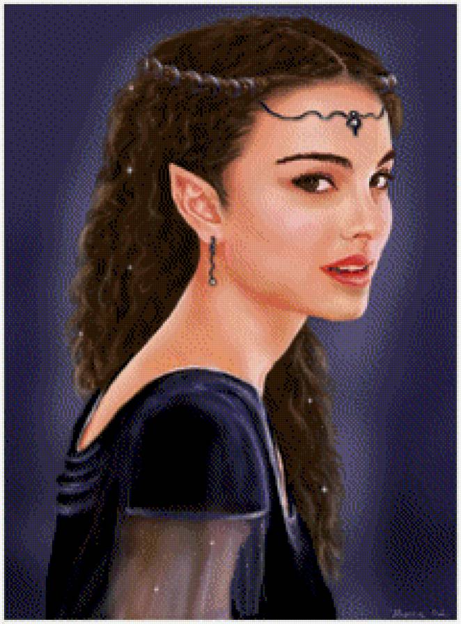 эльфийка - девушка, женщина, эльф, женский образ - предпросмотр