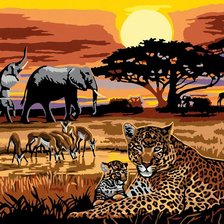 Схема вышивки «Саванна»