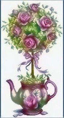 Цветок в горшке - оригинал