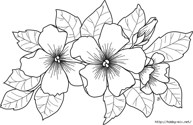 цветы на подушку - оригинал