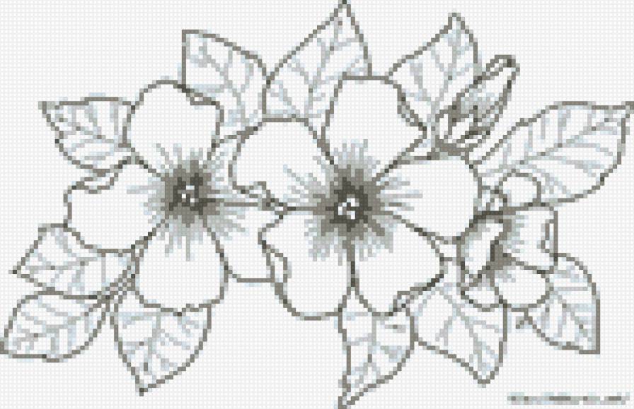 цветы на подушку - предпросмотр