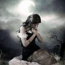 Схема вышивки «Полная луна»