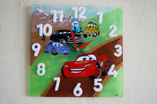 Часы 3 - мультфильм, тачки - оригинал