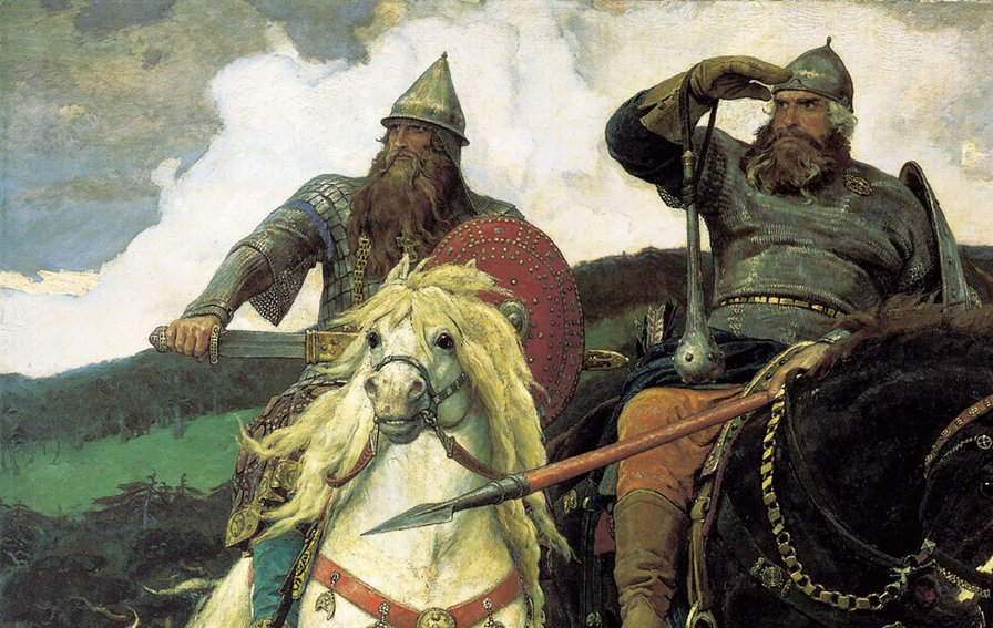 Виктор Васнецов  "Богатыри" ч. 1 верх - богатыри, виктор, васнецов, картины - оригинал