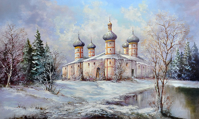 храм - храм, , зима, природа, пейзаж - оригинал