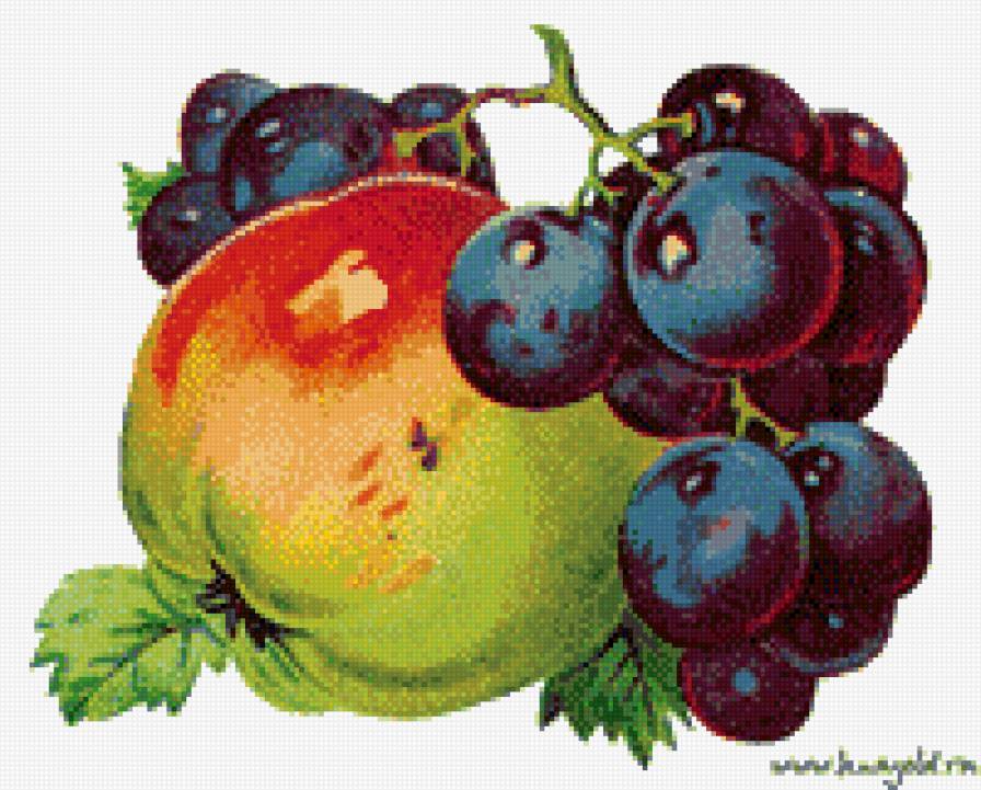 яблоко и виноград - предпросмотр