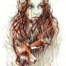 Схема вышивки «девушка»