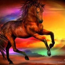 Схема вышивки «конь»