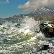 Схема вышивки «Море»