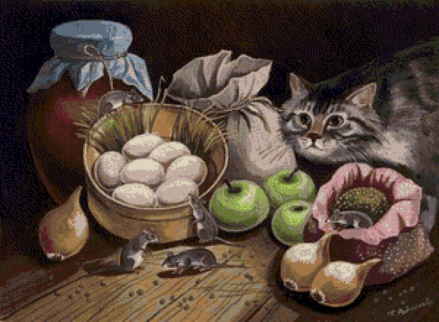 охота - котики, животные, мышки - предпросмотр