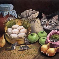 Схема вышивки «охота»