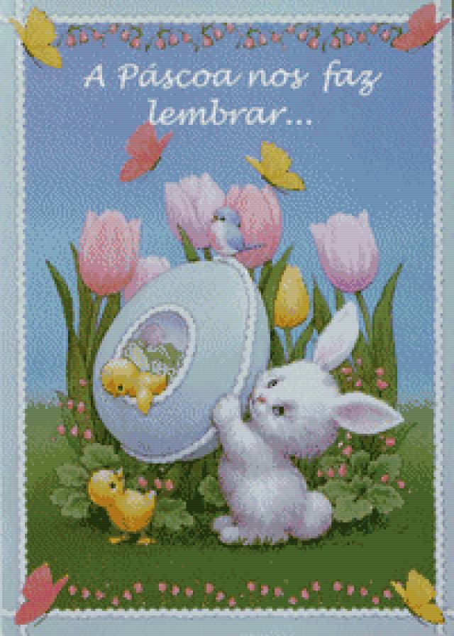 Отрытки - природа, пасха, животные, цветы - предпросмотр