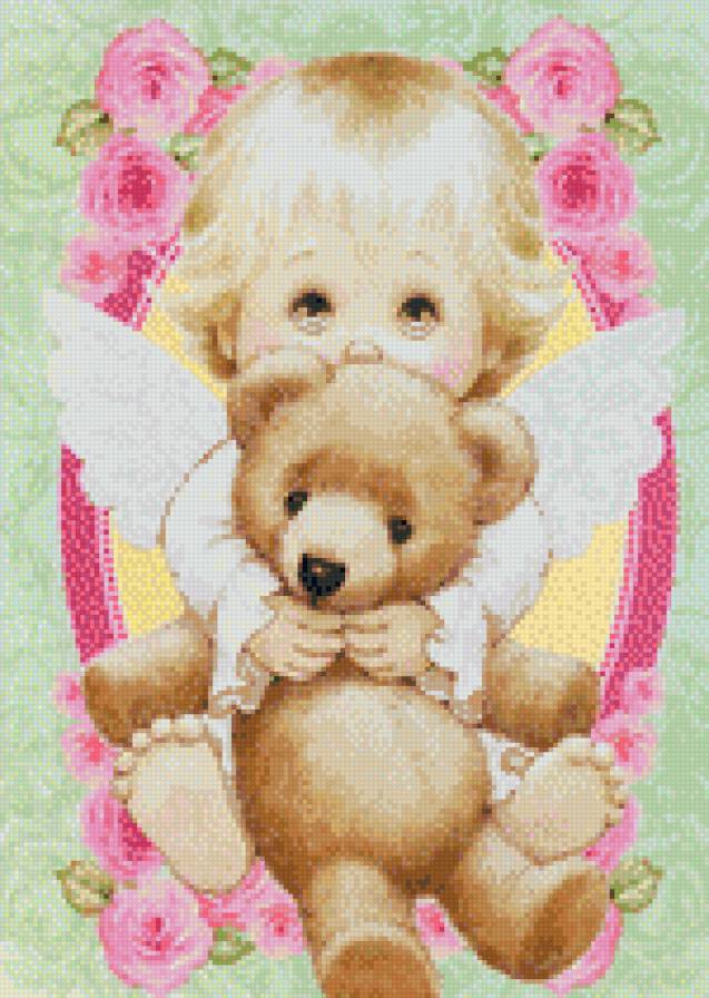 Открытки - медведь, ребенок - предпросмотр