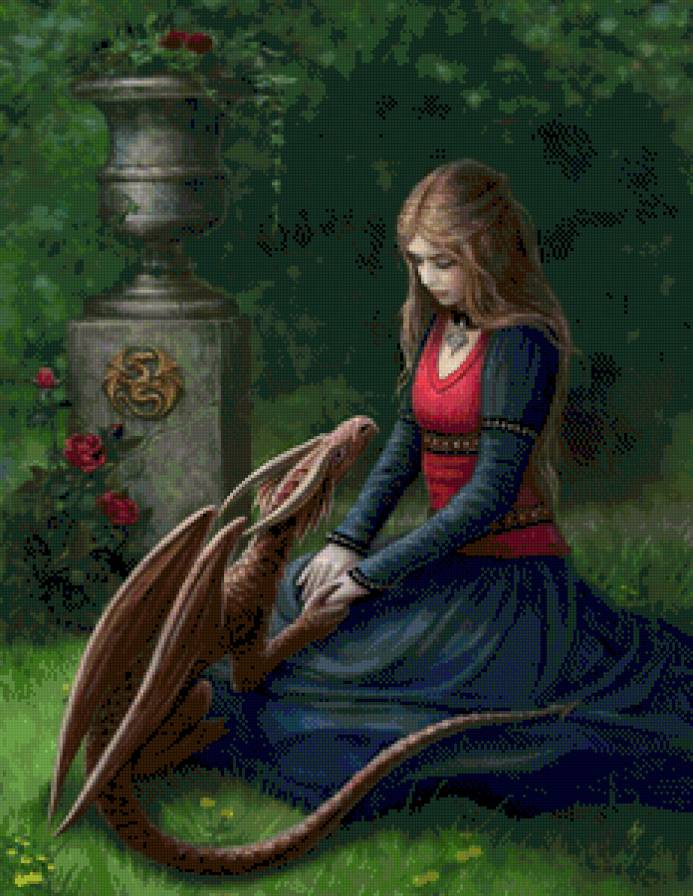 девушка с драконом1 - женщина, женский образ, девушка - предпросмотр