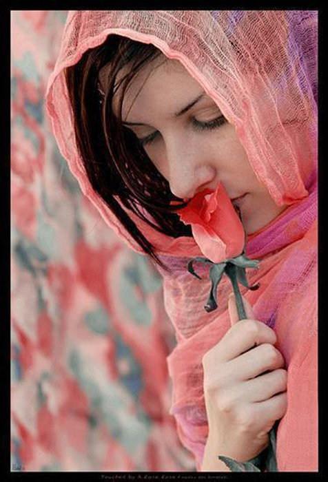 серия ,,женщины" - женщина.роза - оригинал