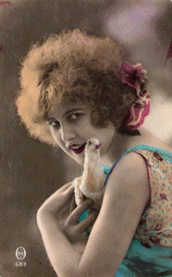 серия ,,женщины" - женщина.птица.голубь - предпросмотр