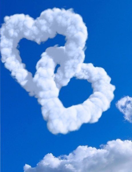 сердечки-облака - сердце, любовь - оригинал