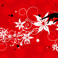 Схема вышивки «красно»